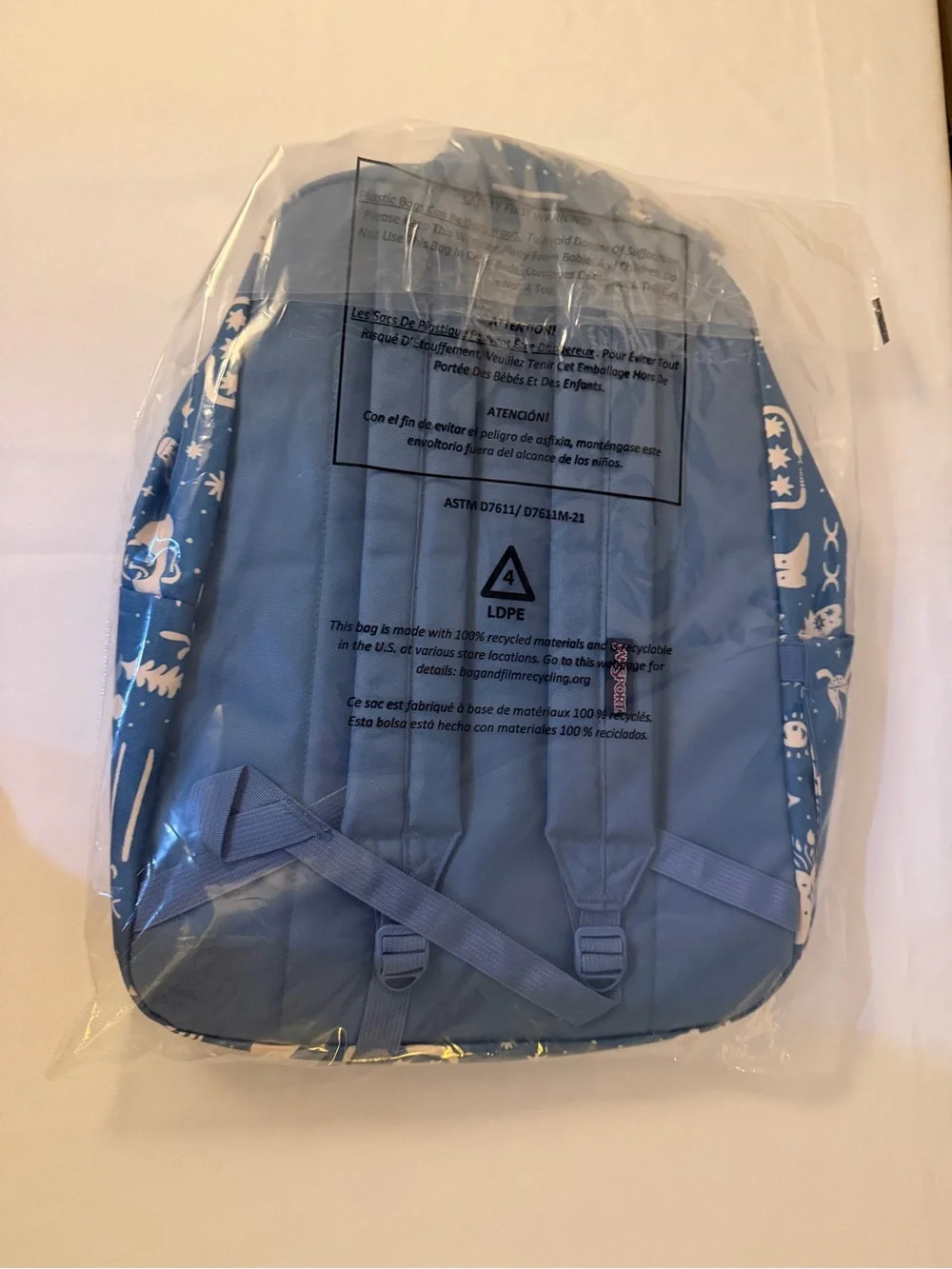 JanSport SuperBreak Plus Yeehaw Horse Blue Backpack NWT
